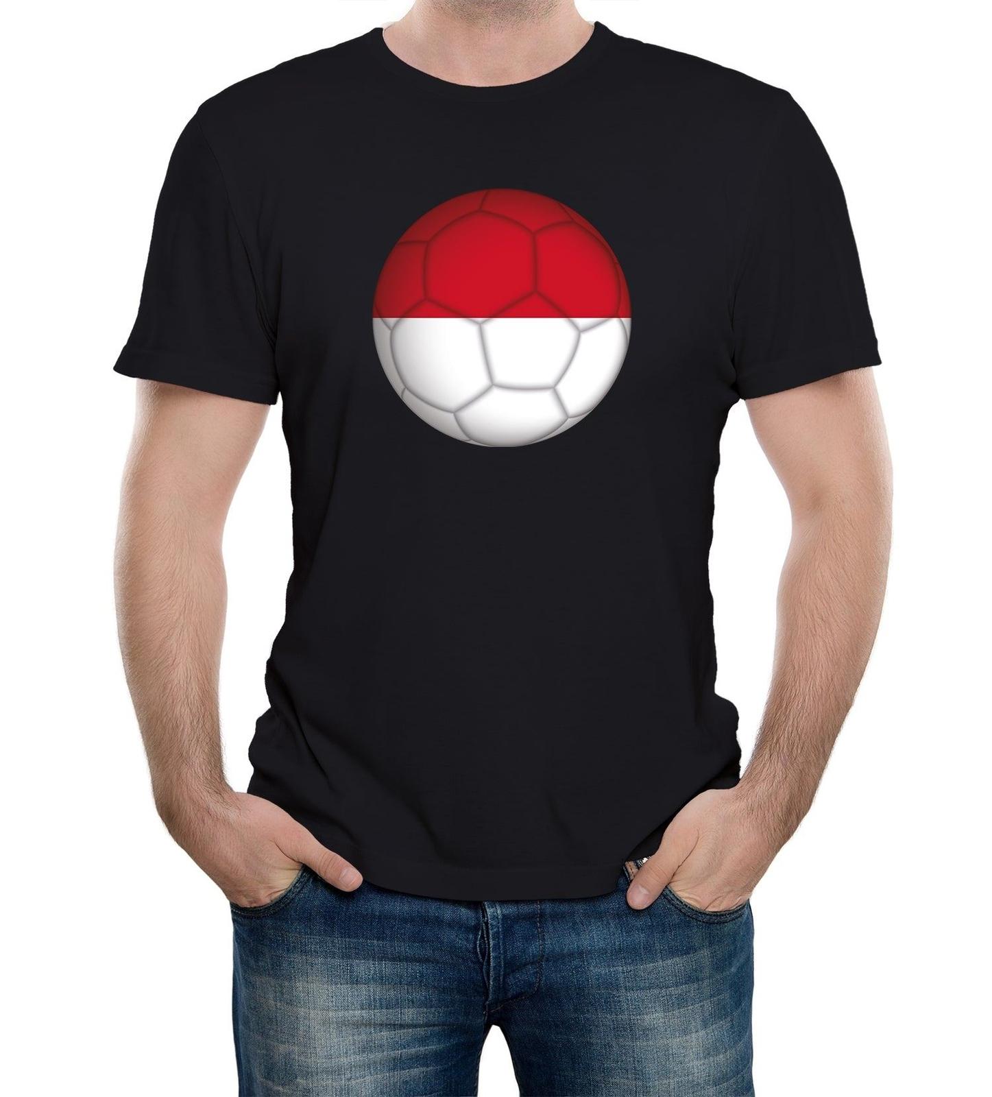 Mens Indonesia Football Supporter T-Shirt Mens Womens Tees Top World Cup Euros Copa America Country XL