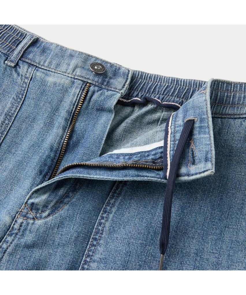 Silijeu (Set-Up) Indigo Fatigue Denim Shorts Sapdm26801Inx