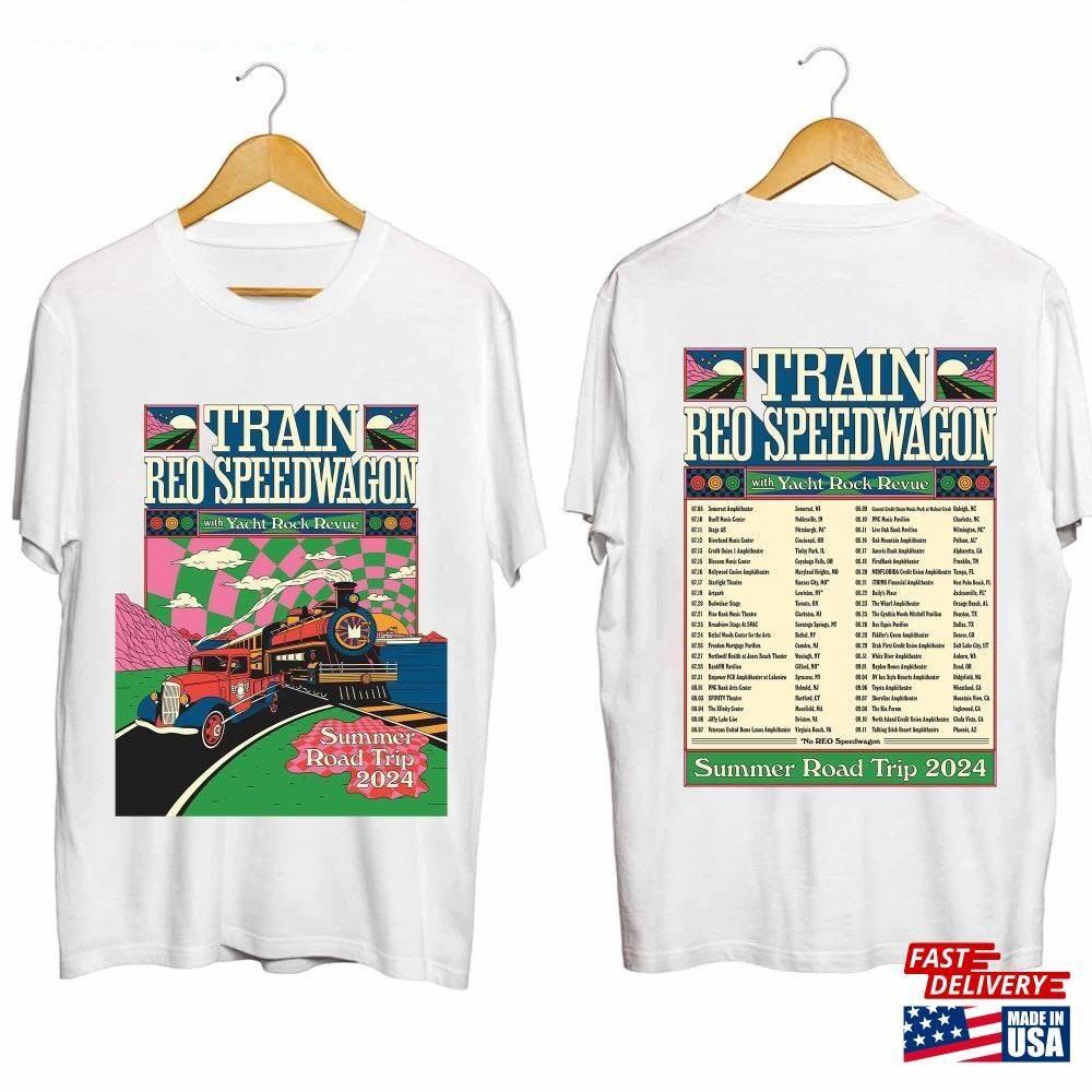 Train And Reo Speedwagon The Summer Road White S-234XL Shirt D402 Unisex T-Shirt XXXXL