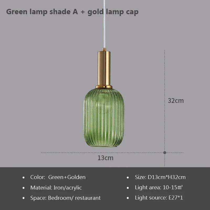 Lumină Pendant din Vitraliu Vintage, Candelabru Creativ Nordic, LED pentru Masă de Dining, pentru Living, Lampă de Noptieră, Decor Hoom