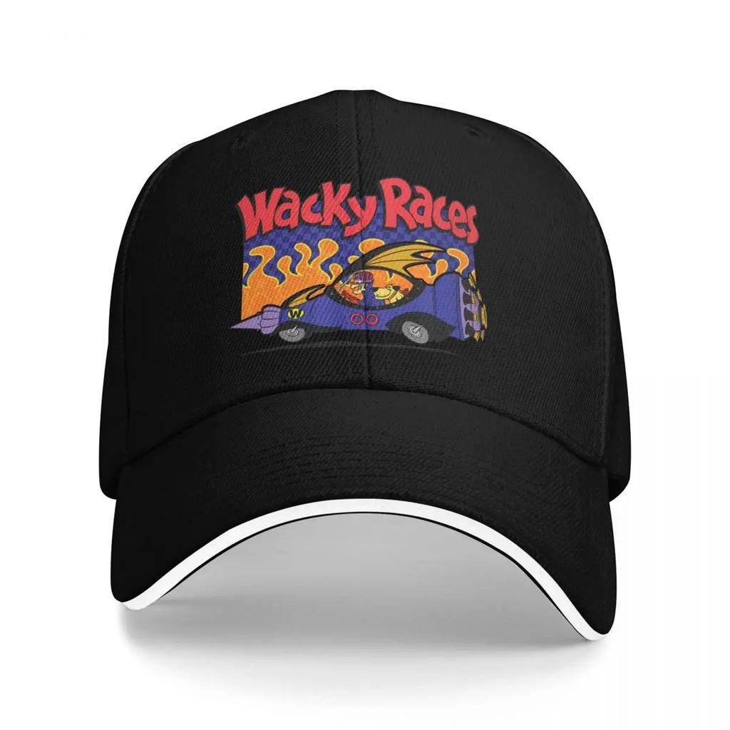 Baseball Caps Unisex T-Shirt 60s Wacky Races Cartoon Customized Casual Unisex Women Summer Hats