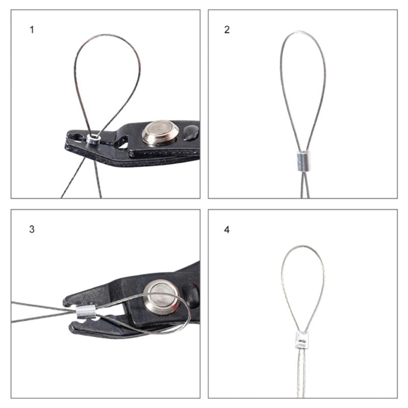 Stålsmykker Juvelerverktøy Crimptang for Crimp Beads DIY-smykker Beading Bead Crimpertang Verktøy med grep