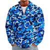 Men's Casual Knit Long Sleeve Pullover with Stand Collar and Ribbed Cuffs