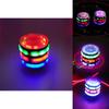 Ensemble de toupies musicales clignotantes colorées en plastique avec lumières à piles