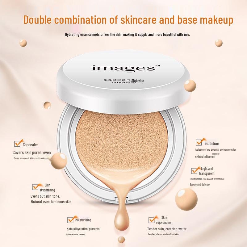 Feather Light Cushion BB & CC Cream Concealer Foundation Liquid Natural Light