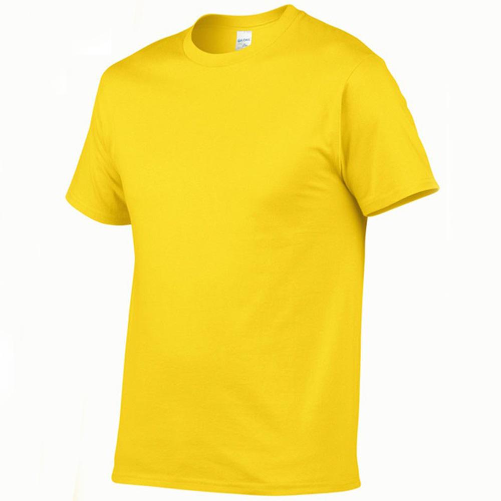 Short Sleeve T-shirt for Men Loose Fit Pure Color Black White Simple Summer T-shirt Round Neck Top