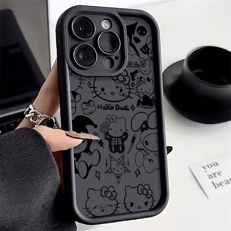 Cute Hello Kitty Trend Fashion Applicable Apple 11/11/11/11Pro Phone Case 11promax Pop 11