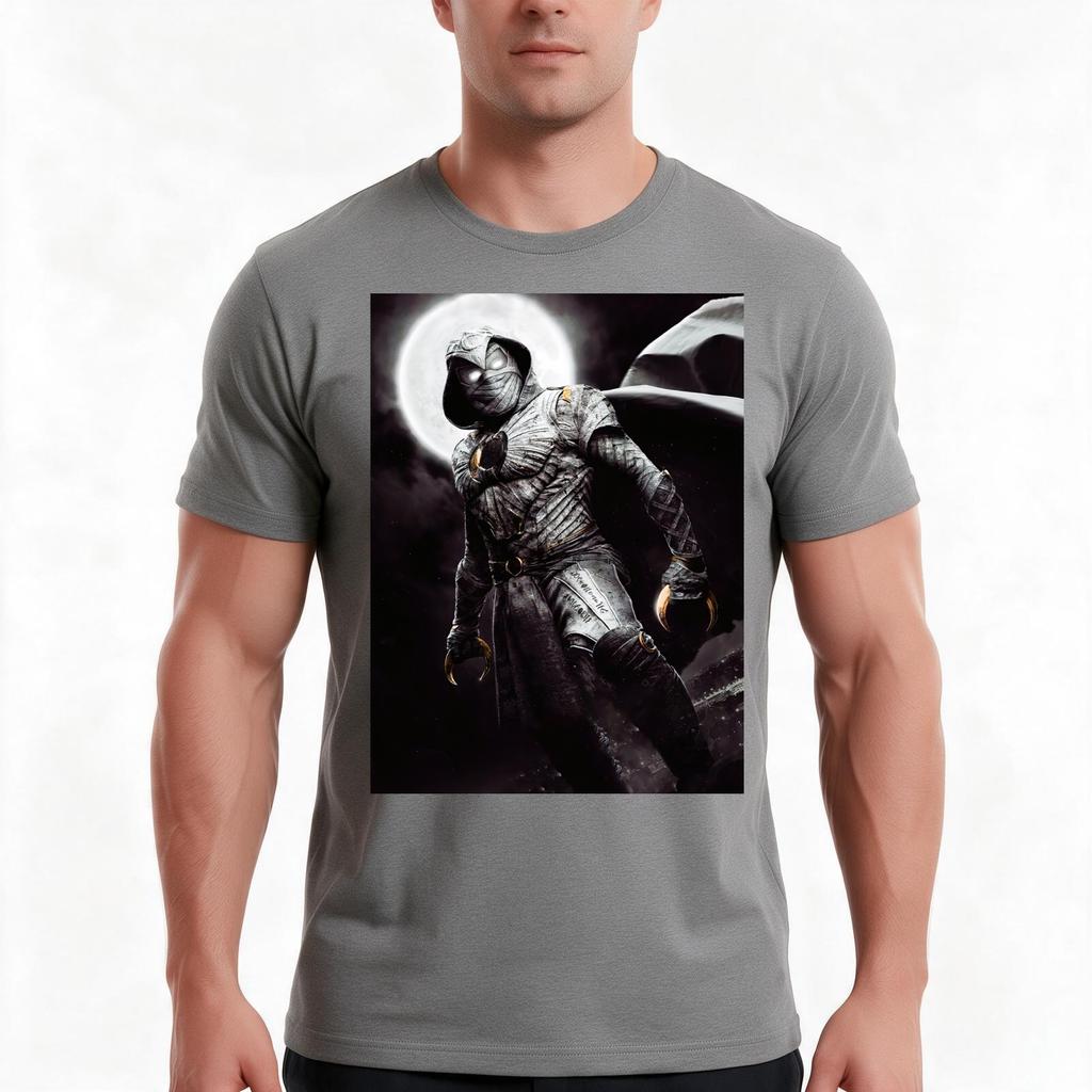 Moon Knight 2022 Tshirt Summer Casual Cotton Tee Oversized Streetwear Tops Vintage Graphic Print Loose Fit Short Sleeve