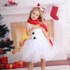 Snow Treasure Princess Girl's Ice And Snow Dance Skirt Christmas Snowman Costume