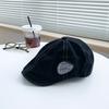 Embroidery Newsboy Flat Cap Vintage Retro Artist Hat Fashion Beret  Spicy Girl