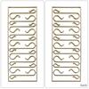 100 Pcs S-Shaped Hooks Christmas Stockings Bells Gifts Hanger Jewelry Photos Hanging Holder for Holiday Tree Decor