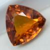 Trillion Cut Ceylon Sapphire Orange 8.35 Carat Natural CERTIFIED Loose Gemstone