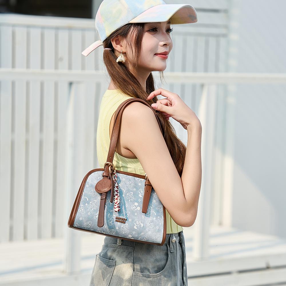 New Disney Mickey Series Pu Shoulder Bag Regular Women's Blue BMK-72724