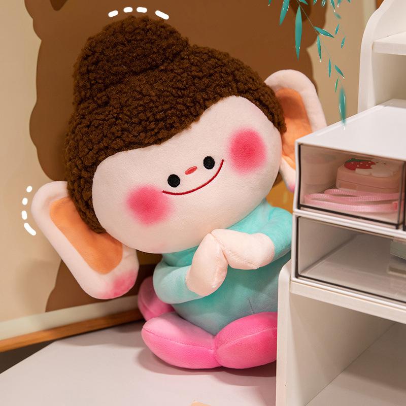 Buddha Little Companion Doll Yungang Grottoes Lotus Buddha Plush Toys Creative Doll Travel Souvenir Children's Gift