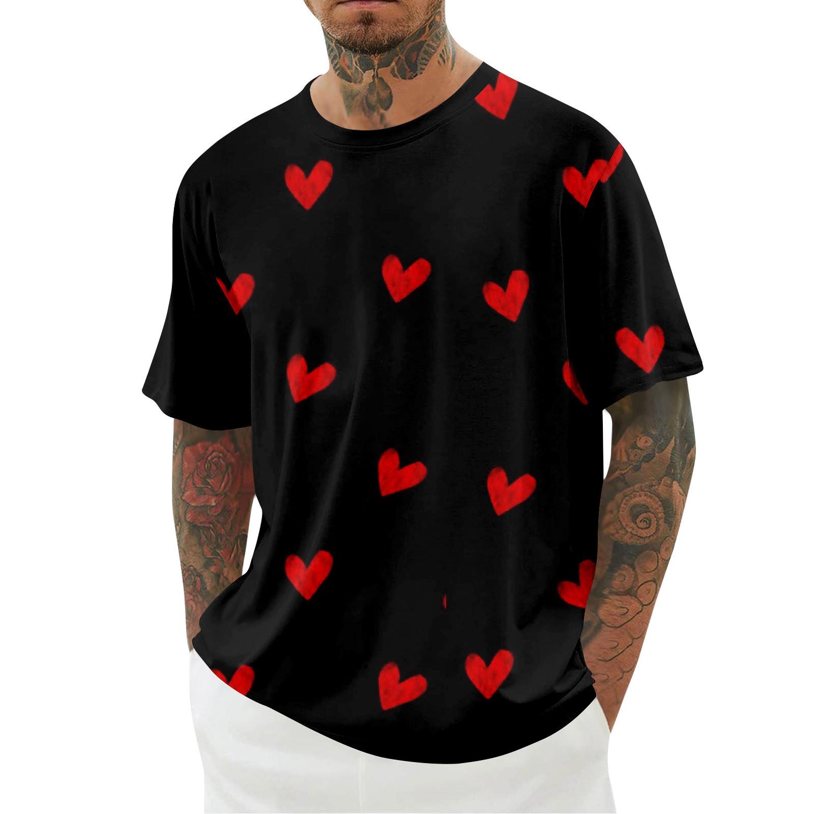 Мужская футболка, свободный повседневный топ с короткими рукавами, мужской топ с короткими рукавами L темно-фиолетового