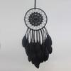 1Pcs White Simple Feather Handmade Jewelry Indian Dream Catcher Ornaments for Wedding Home Decoration Party Gifts Gifts for Friends