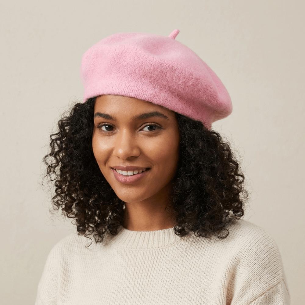 Knitted Wool Painter Hat Solid Color Beanie Cap Fashion Beret Hat Travel