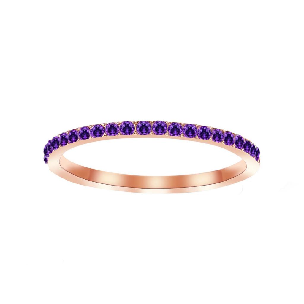 eManco European Zircon Ring: Titanium Steel Women's December Birthstone Rhinestone Finger Ring
