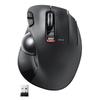 ELECOM Wireless Trackball Mouse EX-G, Ultimate Grip Design, 6 Buttons, Tilt Wheel (Left/Right Scrolling), Black M-XT3DRBK