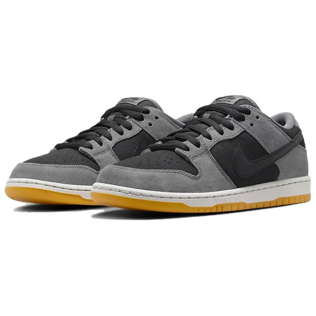 Nike Dunk Low SB Dark Smoke Grey Unisex Sneakers Black Photon-Dust Gum-Light-Brown HF3063-001