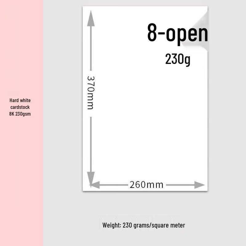 Chang Baosen 8K Black & White Cardstock for Kids' DIY Crafts