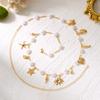 Bohemian Shell Conch Starfish Seahorse Pendant Waist Chain For Women Handmade Imitation Pearl Belly Chain Bikini Body Jewelry