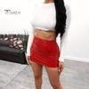 Leather Mini Imitation Skirt Sexy Versatile Solid Color Short Skirt Parties Clubs Women Bottoming Skirt Fashion Garment