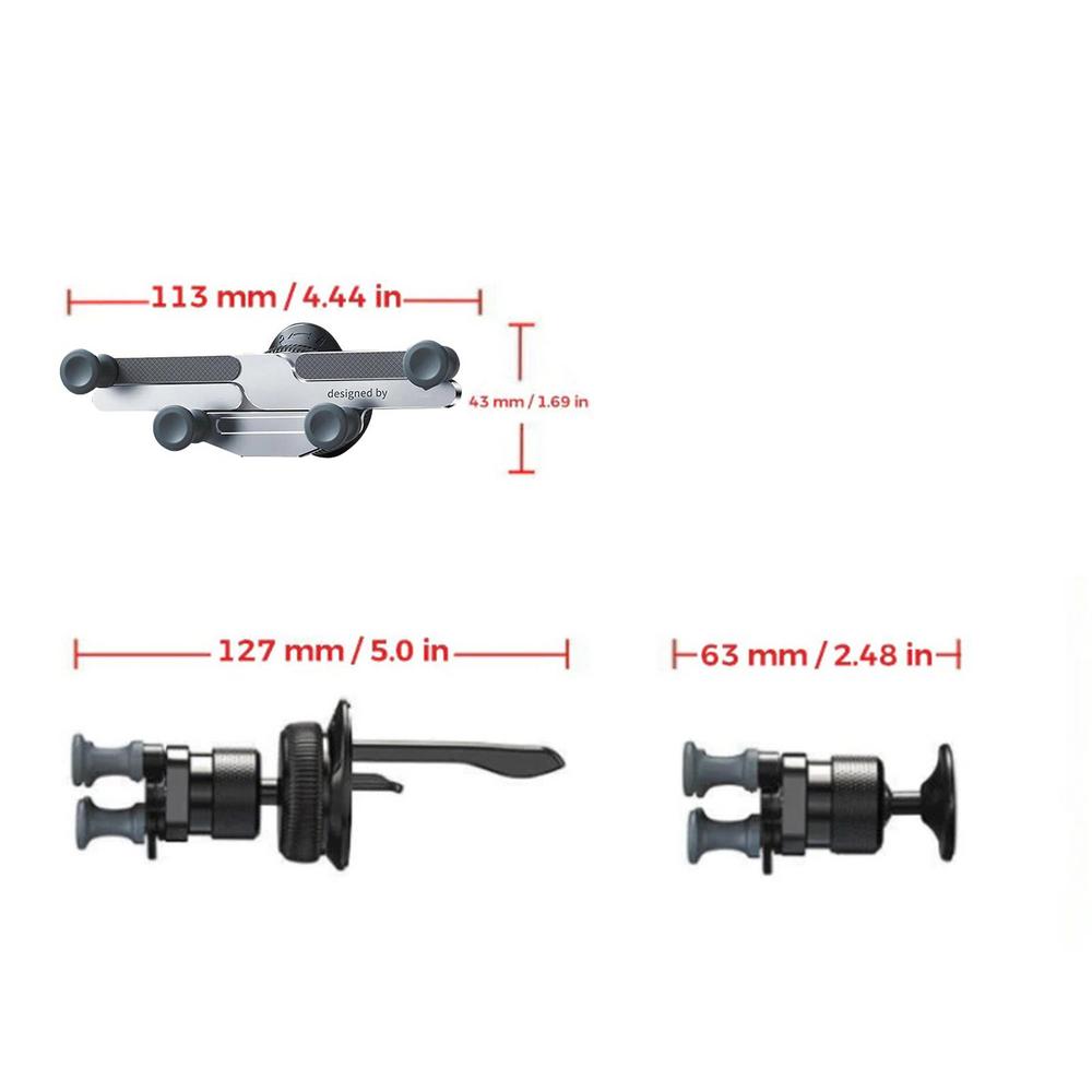 Invisible Rotatable Air Vent Mount Adjustable Invisible Holder Air Vent Mount Rotatable Mobile Phone Holder 360 Degree Rotation