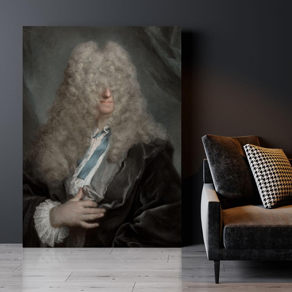 Canvas Painting Portrait Long Hair Pop Art