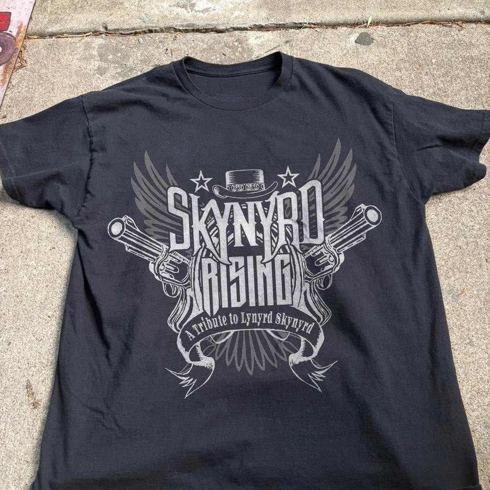 Skynyrd Rising Tribute to Lynyrd Skynyrd Unisex Black T-shirt, Size S-5XL Unisex T-Shirt XXXL