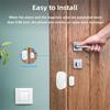 Zigbee Door Sensor Wireless Magnetic Window Open Closed Alarm Detector Works Zigbee2MQTT for Need Gateway