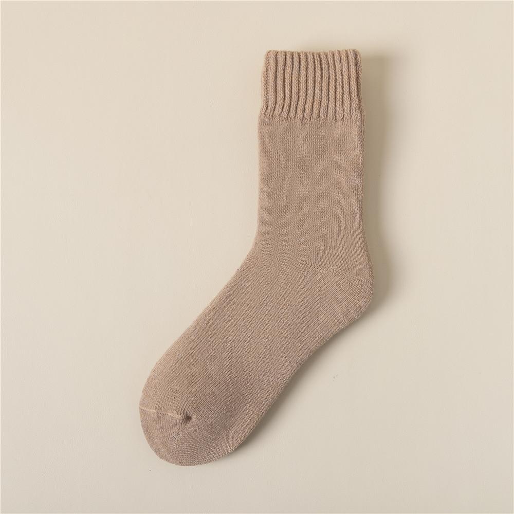 1/3 Paar Damensocken Herbst Winter Warm Schnee Farbe Dicke Weiche Strümpfe Boden Schlafsocken