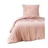 Housse de couette + 1 taie 140 x 200 cm en gaze de coton Rose