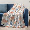Soft Fleece Blanket Cute Floral Print Bedding Throw Blanket for Sofa Couch Decorative Throw Blanket Gift