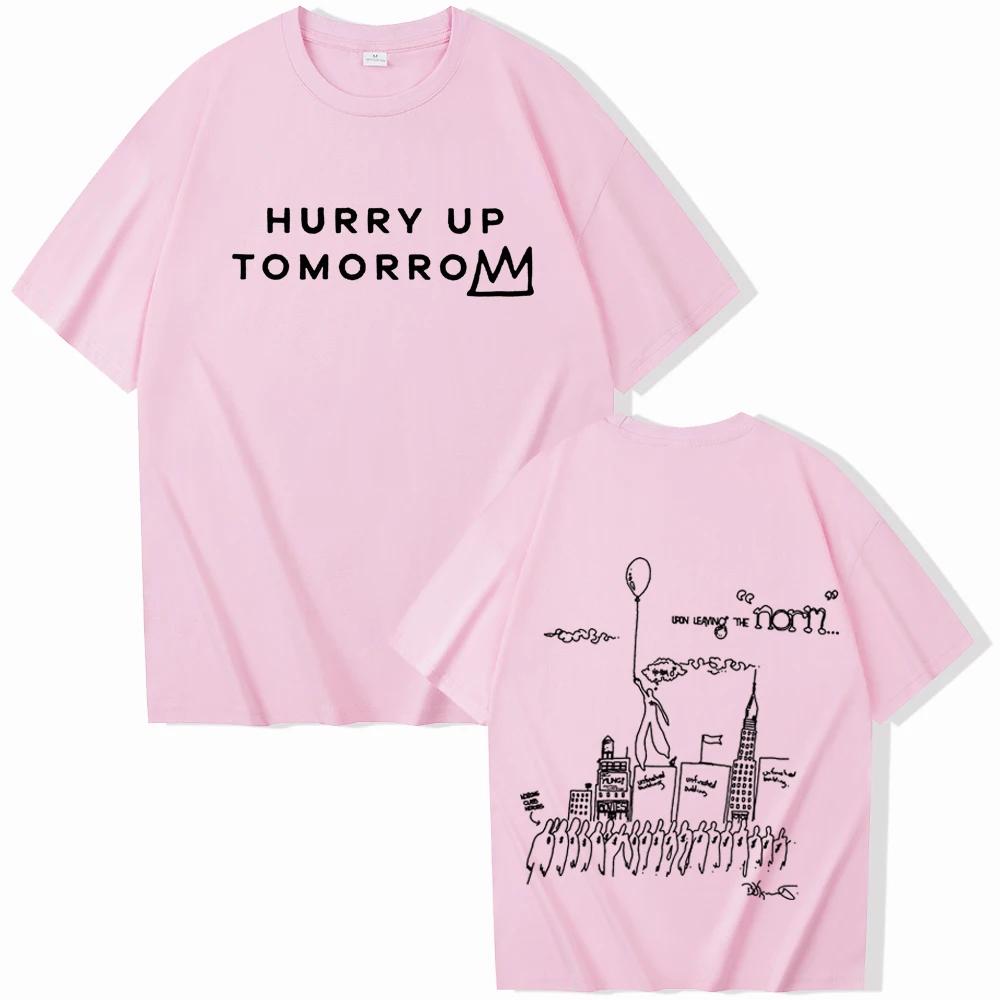The Weeknd Hurry Up Tomorrow TShirts Unisex Women Summer Casual ONeck Short Sleeve Shirts S