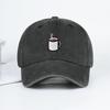 Berretto da Baseball Lavato con Ricamo di Tazza da Caffè – Cappello Solare Unisex Regolabile per Amanti del Caffè, Perfetto per Corsa e Pesca
