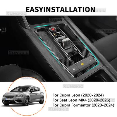 ABS For Seat Leon MK4 Cupra Leon Cupra Formentor 2020 2025 2025 2025 2025 Carbon Fiber Style LHD RHD Automatic Car Gear Trim