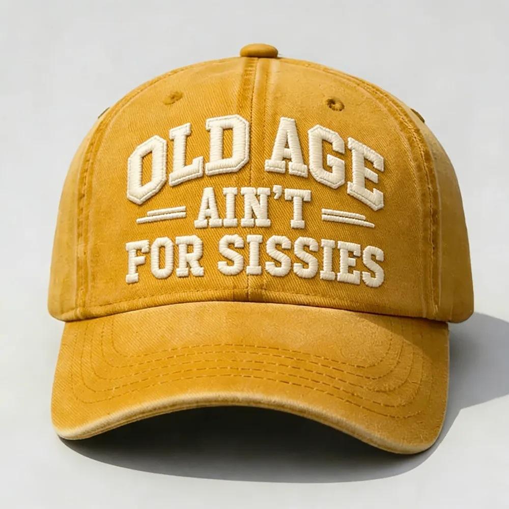European and American Washed Soft-top Baseball Cap Female Letter OLD Printing Spring and Summer Curved-brimmed Outdoor Sun Hat Male