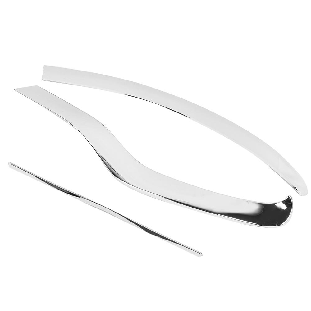 3pcs ABS Chrome Front Bumper Plate Fit For Benz E Class W213 2016 2019 Car Accessories