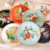 DIY Embroidery Material Kit Floral Pattern Printed Simple Cross Stitch Punch Needle Set Handwork Needlework Craft Painting Decor