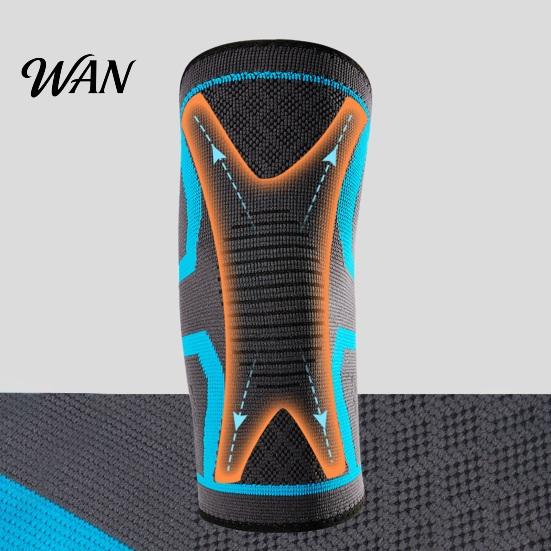 Jumping Knee Brace Knitted Sports Lightweight Breathable Compression Sleeve Moisture-wicking Support Women Men Elastic Outdoor Fitness Basketball