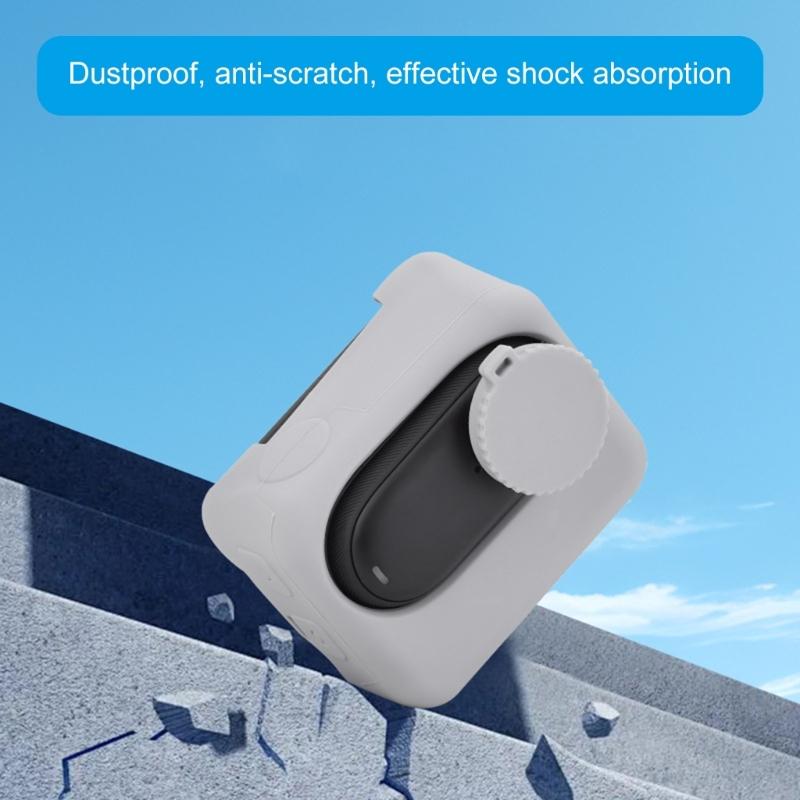 For 360 GO 3S Camera Silicone Case Antiscratch Protective Thumb Camera Silicone Soft Skin Protector Camera Accessories