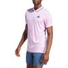 adidas Logo Print Casual Short Sleeve Polo Shirt Men Polo Shirts Pink IA8286