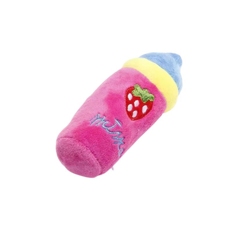 Food Dog Simulation Sound Plush Toy Pet Accessories Teeth Grinding Play Gift