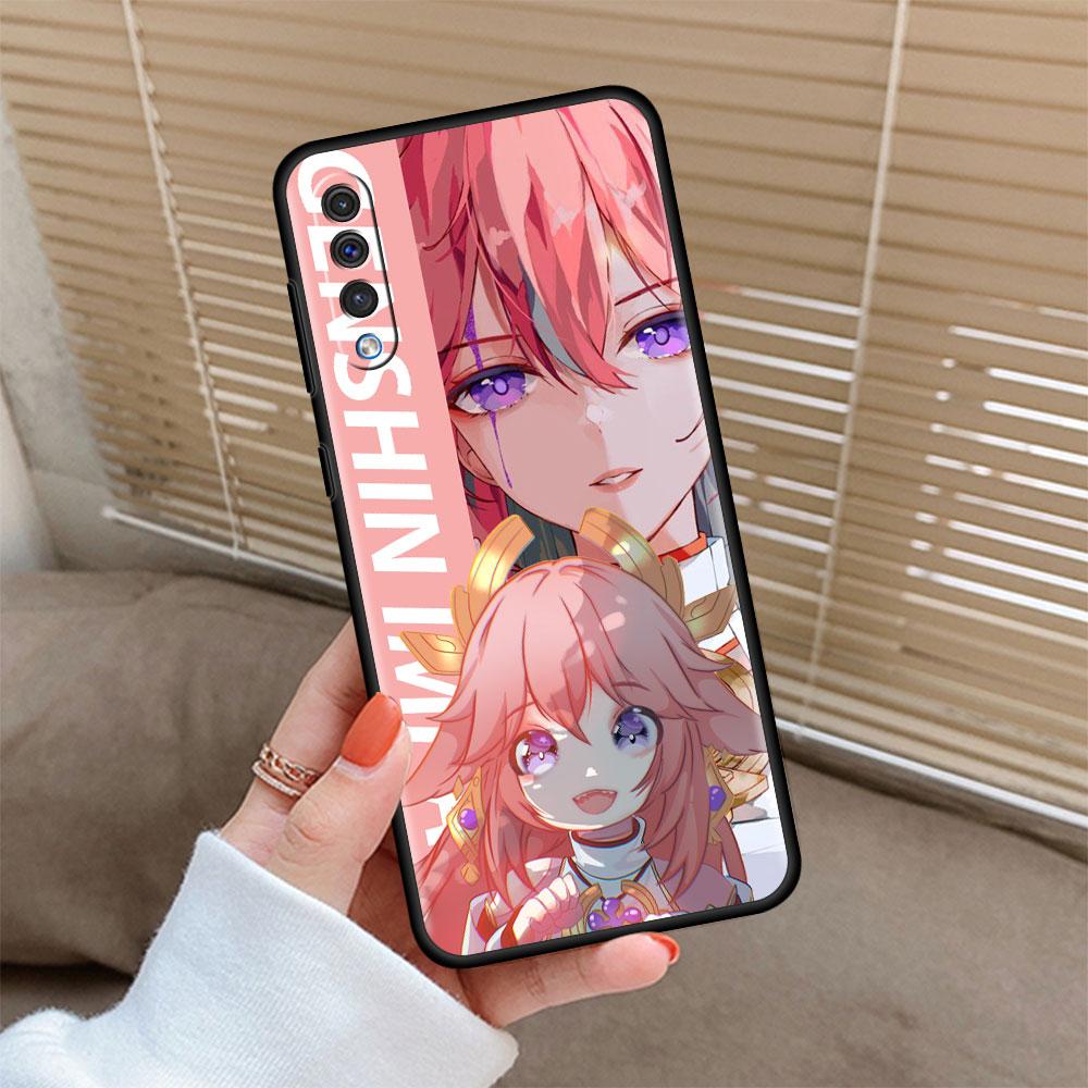 Genshin Impact Game Phone Case For Samsung Galaxy A50 A20e A20s A02s A03 A70 A52 A51 A30 A10 M52 M31 S7 Black Fundas Cover