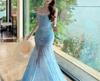 Spring Ballet Vacation Style, Super Fairy Lace Patchwork Slip Dress, Mesh Tulle Gradient Floral Mermaid Tail, Stunning Pure and Alluring Dress
