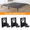Yousheng 6Pcs Adjustable Non-Slip Mattress Gaskets Metal Mattress Slide Stopper Keep Mattress from Sliding Mattress Holder In Place Gripper Baffle