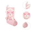 Christmas Stocking Storage Pouch Creative Sequin Christmas Sock for Christmas Tree Window Festival Front Door Party Favor