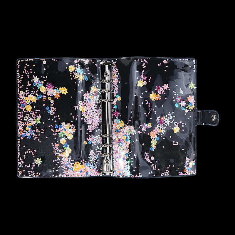 A5/A6 Loose Leaf Binder Cover Refillable Notebook Shell 25 Sheets Clear Binder Planner Inner Pages Protectors