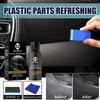 Plastic Refreshing Coating Kit Waterproof Car Scratch Repair Agent with Sponge Brush and Wipe 30/50ml for Car Panel Maintenance